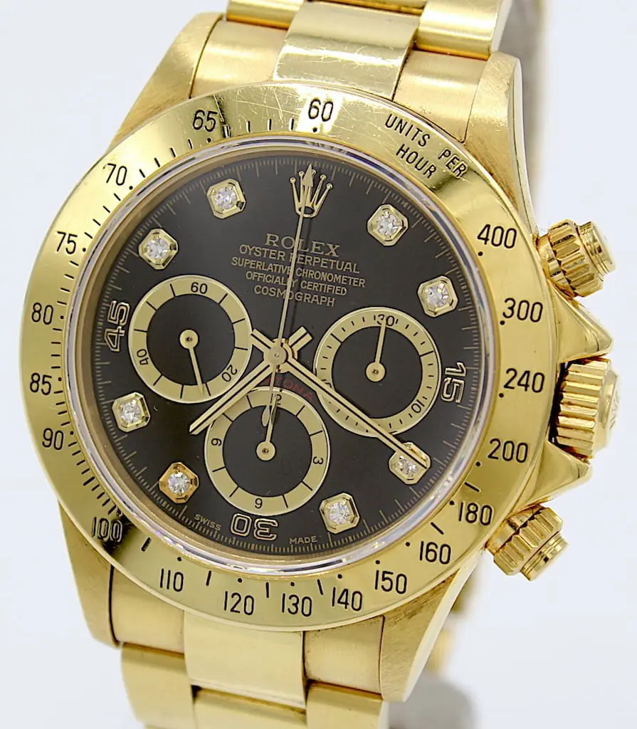 Rolex Daytona 16528 Zenith - Inverted 6, Diamond Dial, Super Rare