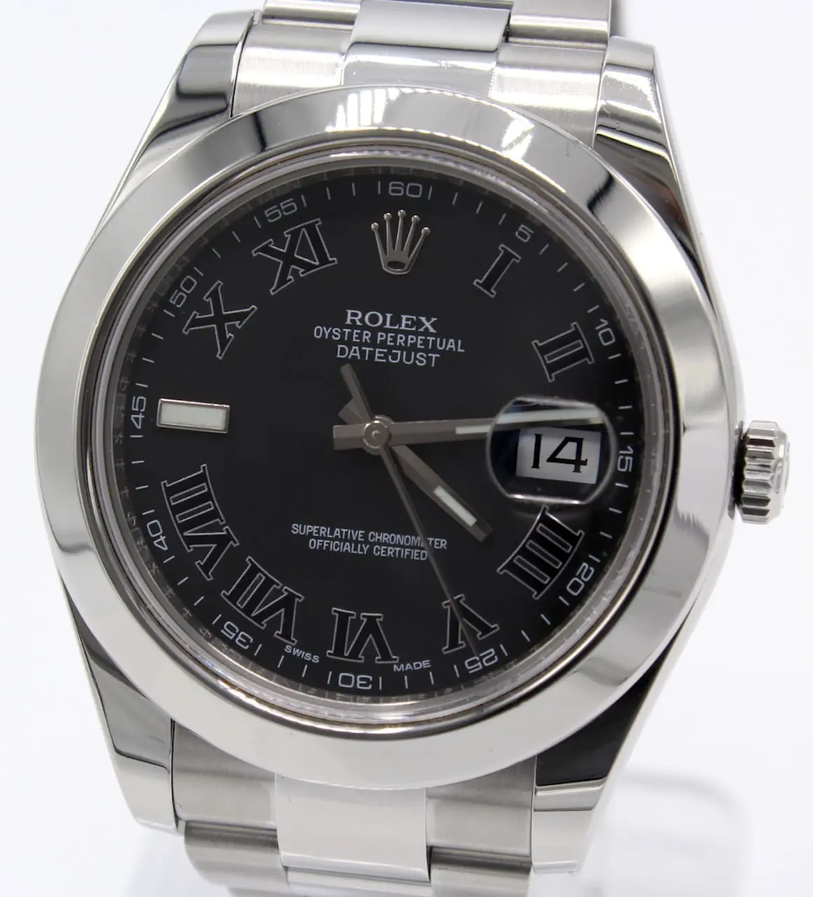 Rolex Datejust Ref.:116300 Black Dial v. 2014 Box und Papiere