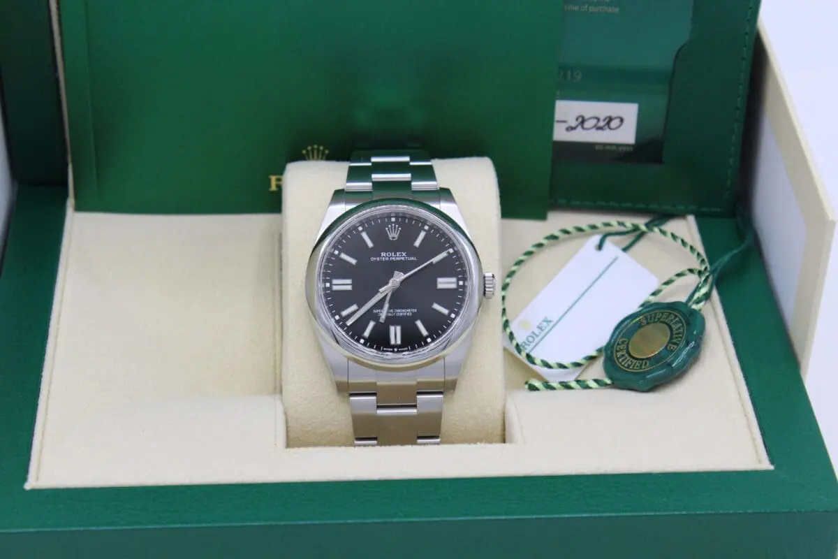 Rolex Oyster Perpetual Ref.: 124300 NEU von 10/2020 / EU  16% Mwst. ausweisbar