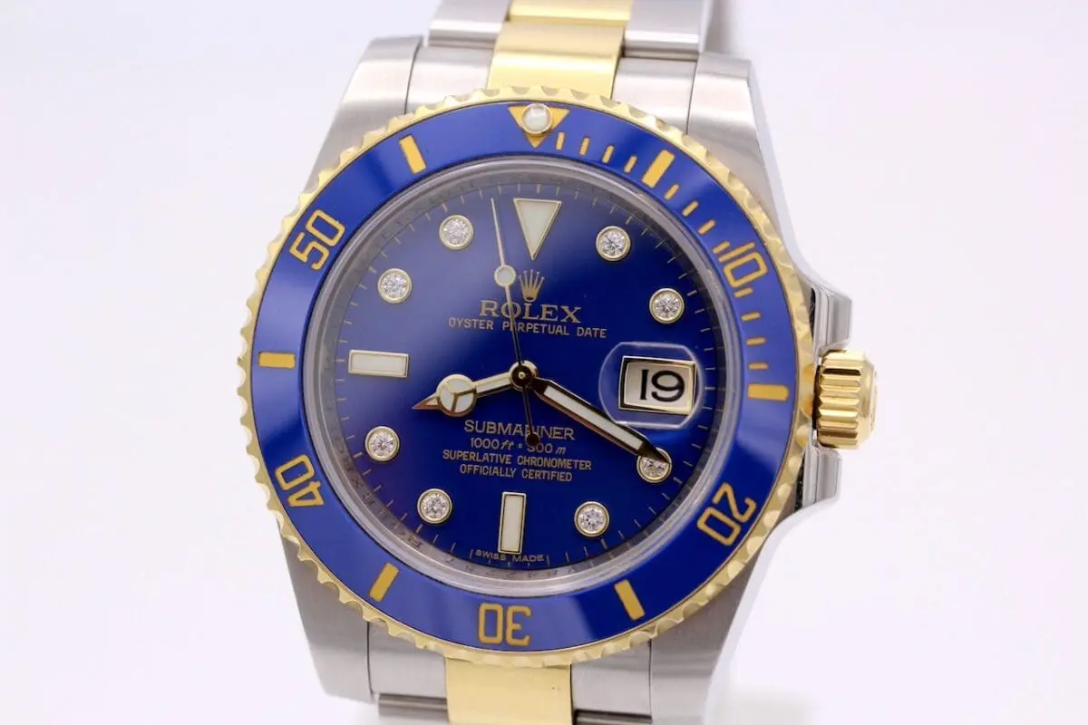 Rolex Submariner Ref.: 116613LB Diamond Dial von 11/2010 Full Set