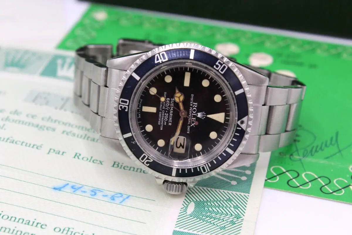 Rolex Submariner Ref.: 1680 - von 1979 - Box - Zertifikat - seltenes Zubehör - Full -