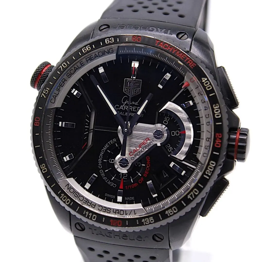 TAG Heuer Grand Carrera Chronograph Caliber 36 CAV5185 from 4/2010 "Full Set"