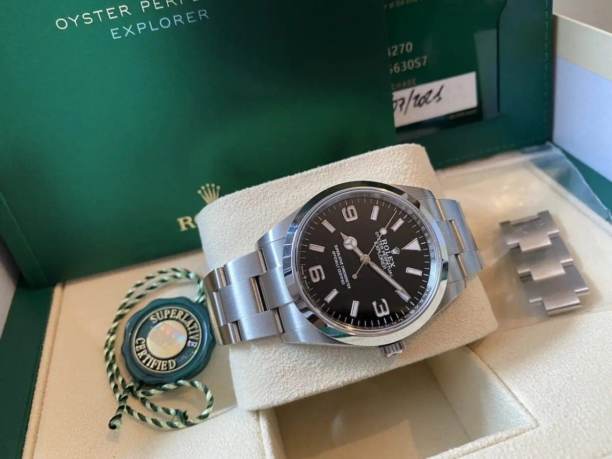 Rolex Explorer Ref. 124270 von 2021 - NEW - Full Set - New Card -
