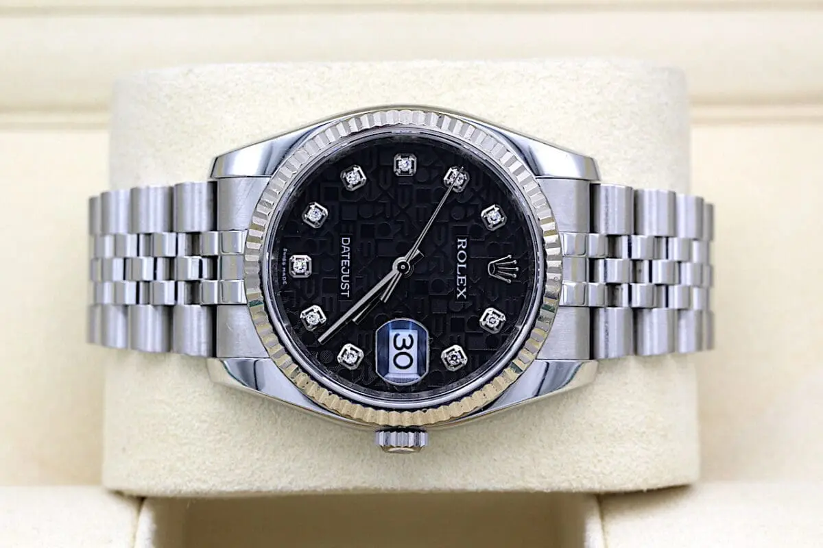 Rolex Datejust Ref.: 116234 / Jubiläumszifferblatt / 2011 / B+P