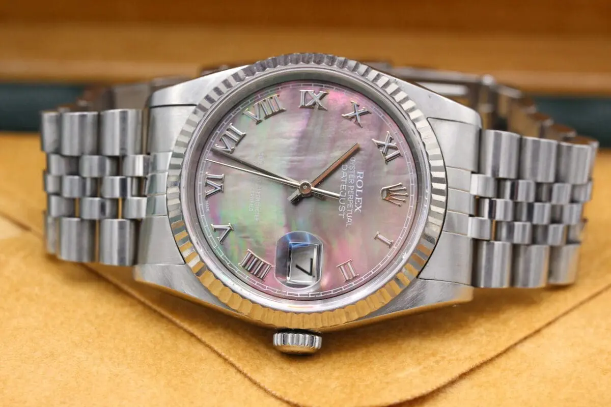 Rolex Datejust Ref.:16234 / MOP Dial / 1991 / WG Lünette / Full Set / Rare