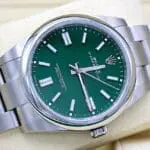 Rolex Oyster Perpetual Ref.: 124300 / Green / 4-2022 / FULL SET / NEW /