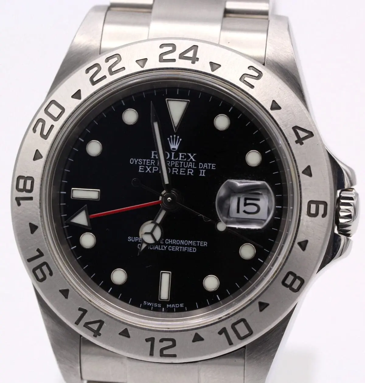 Rolex Explorer II Ref.: 16570 / F-Serie v. 2004 / no holes / B & P
