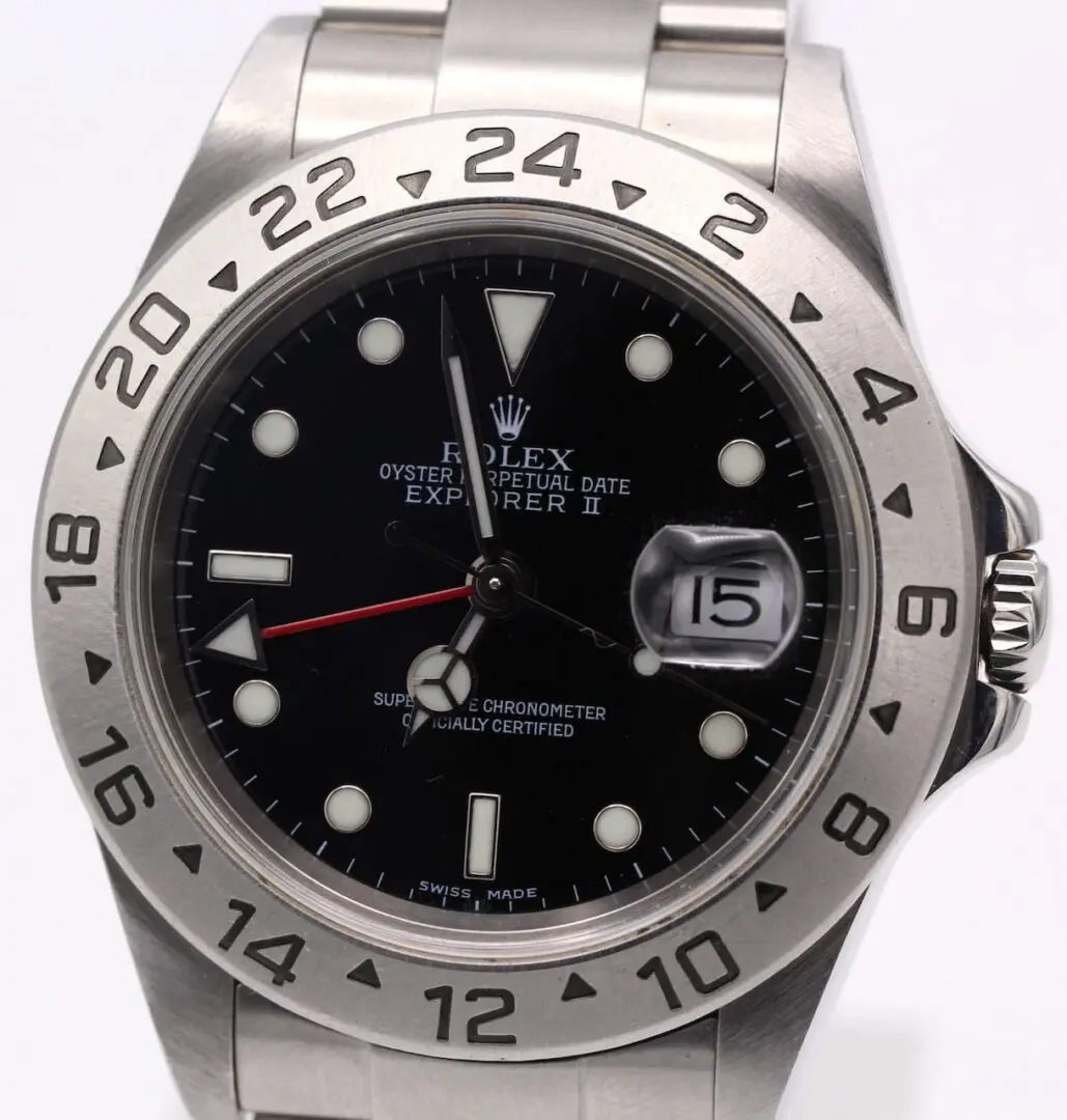 Rolex Explorer II Ref.: 16570 / F-Series v. 2004 / no holes / B & P