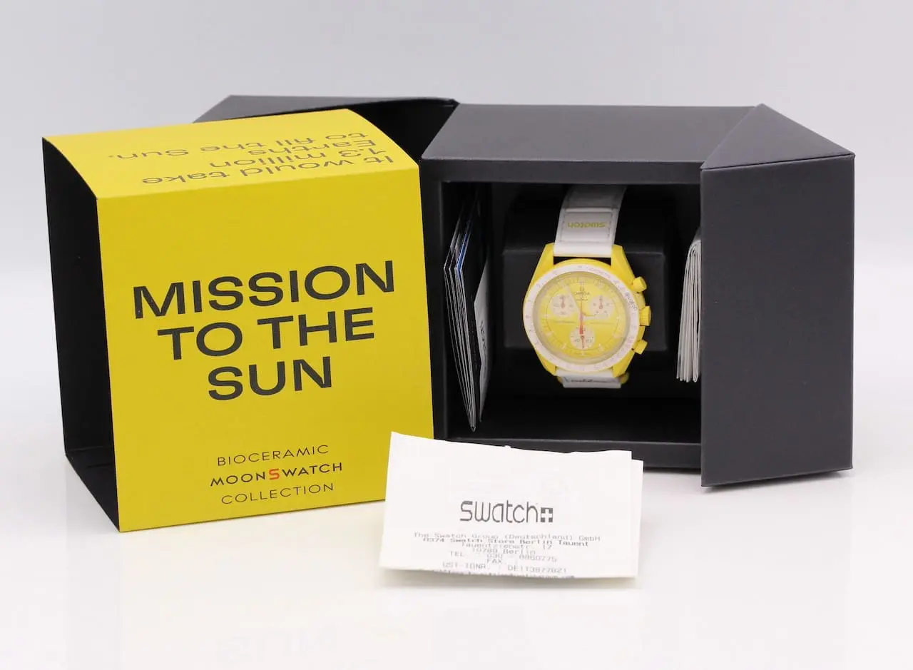 Omega Swatch Mission to Sun / NEW / with invoice /