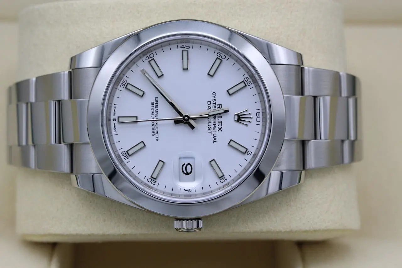 Rolex Datejust Ref.: 126300 / White / 11.11.2020 / Full Set /