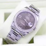 Rolex Datejust Ref.: 116244 / Flower Dial / Diamond Bezel / 2010 / B+P /