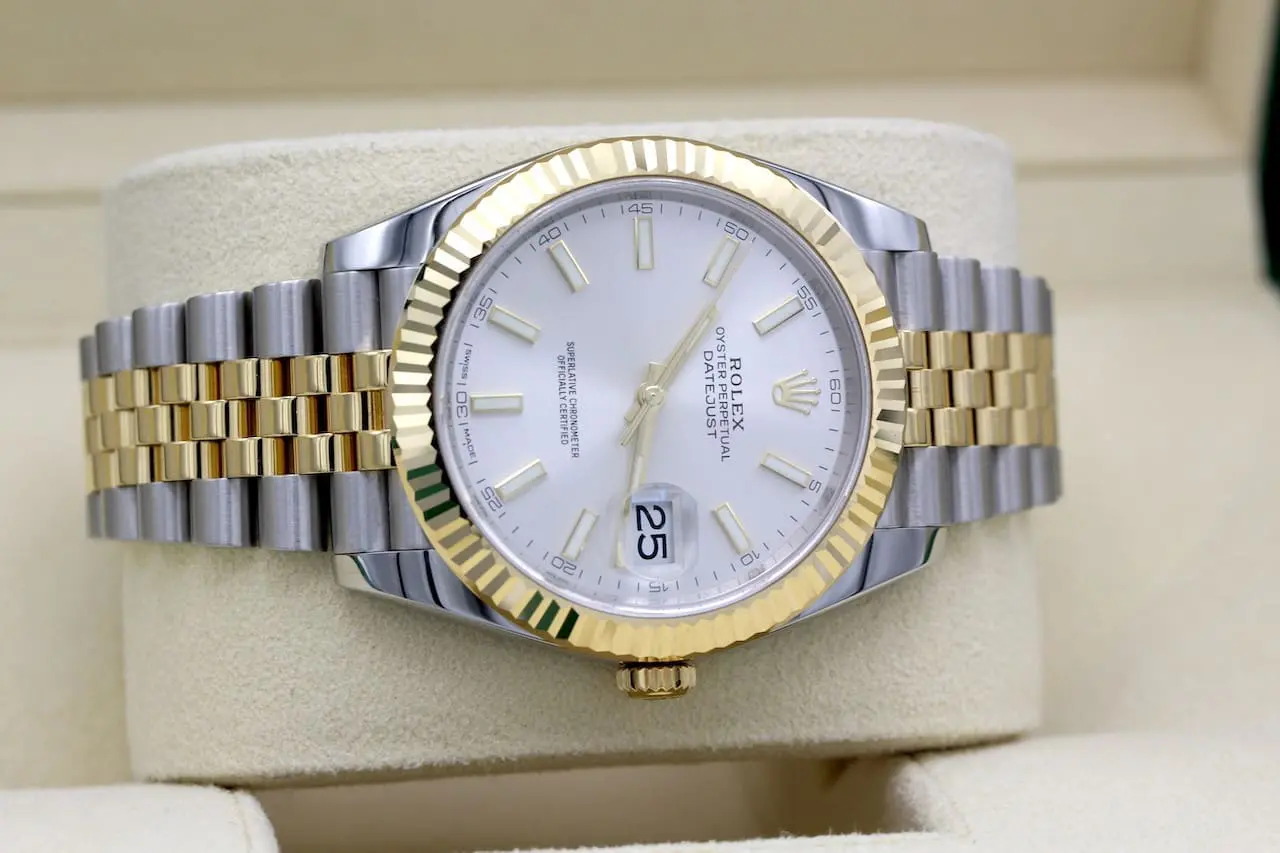 RolexDatejust Ref.: 126333 / Sundust - Silver / 12-2018 / Full Set /