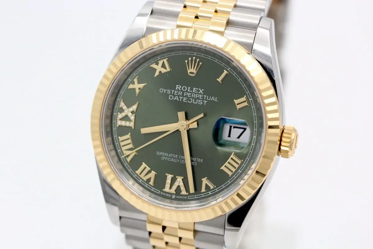 Rolex Datejust Ref.: 126233 - Olivgrün Diamanbesatz - v. 2025 - NEU -