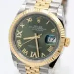 Rolex Datejust Ref.: 126233 - Olive green diamond setting - v. 2025 - NEW -
