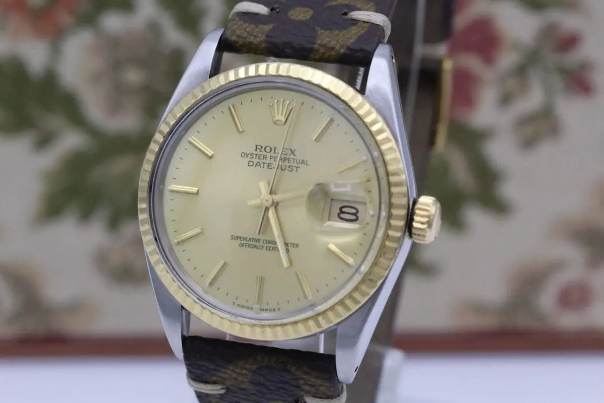 Rolex Datejust Ref.: 16013 v. 1986 - Quickset - LV Armband