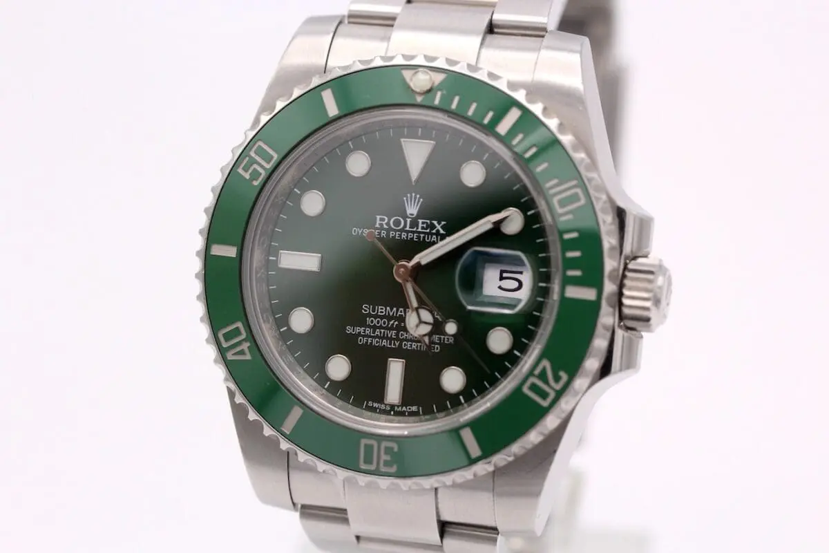 Rolex Submariner Ref.: 116610LV "HULK" - von 2014 - LC100 - Full Set - unpoliert