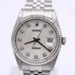 Rolex Datejust Ref.: 16234 - Jubilee dial diamond set - 2001 - Full Set -