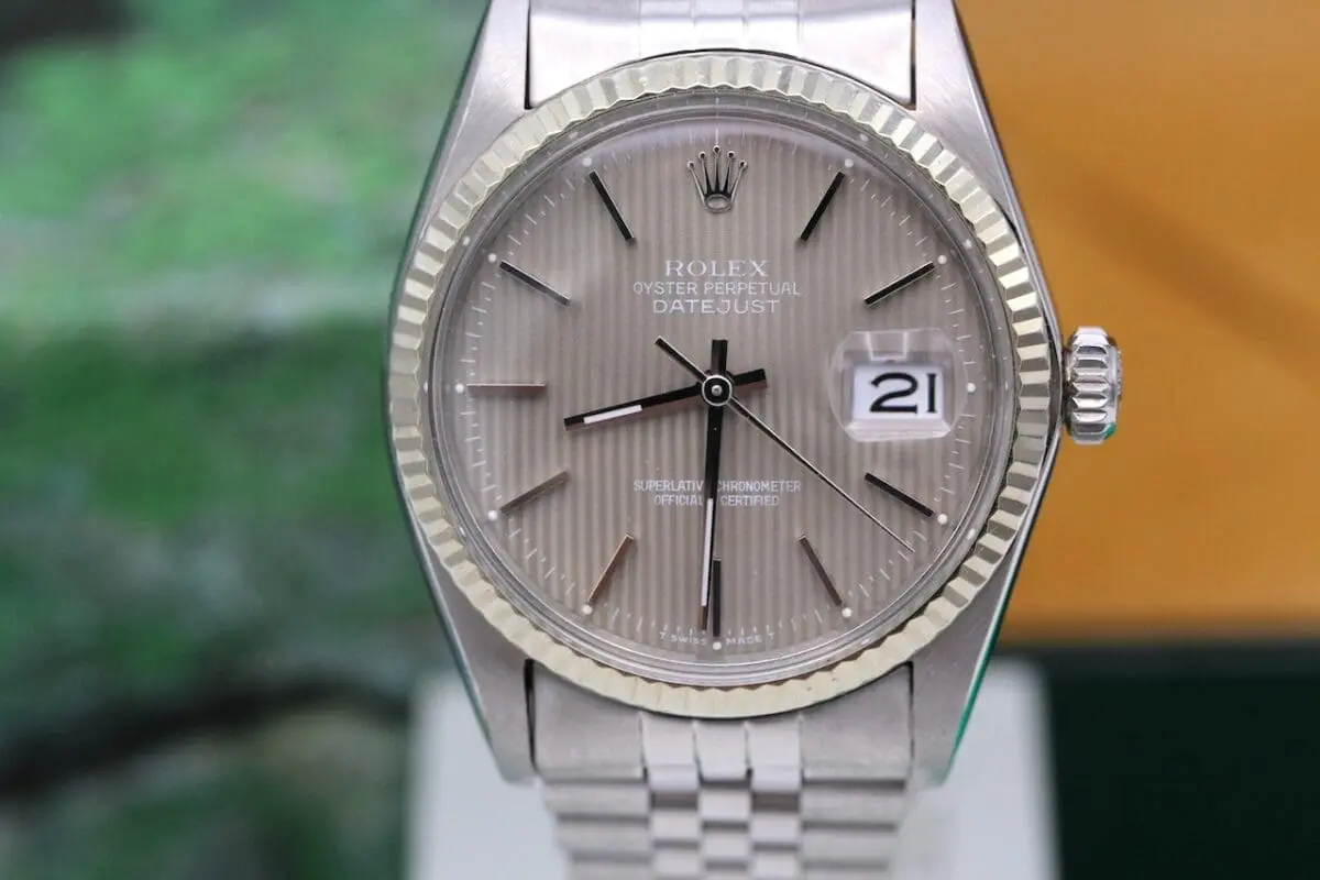 Rolex Datejust Ref.: 16014 - 1980 - Tepestry Dial - Full Set -