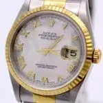 Rolex Datejust Ref.: 16233 - 6/1999 - NO HOLES - MOP Dial - FULL SET -