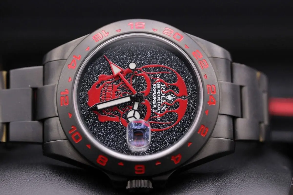 Black Venom Rolex Explorer II Ref.: 216570 "Red Skull" / Full Set / Ltd Edition