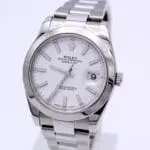 Rolex Datejust Ref.: 126300 / White / v. 2017 / Full Set / Rolex Service 2020