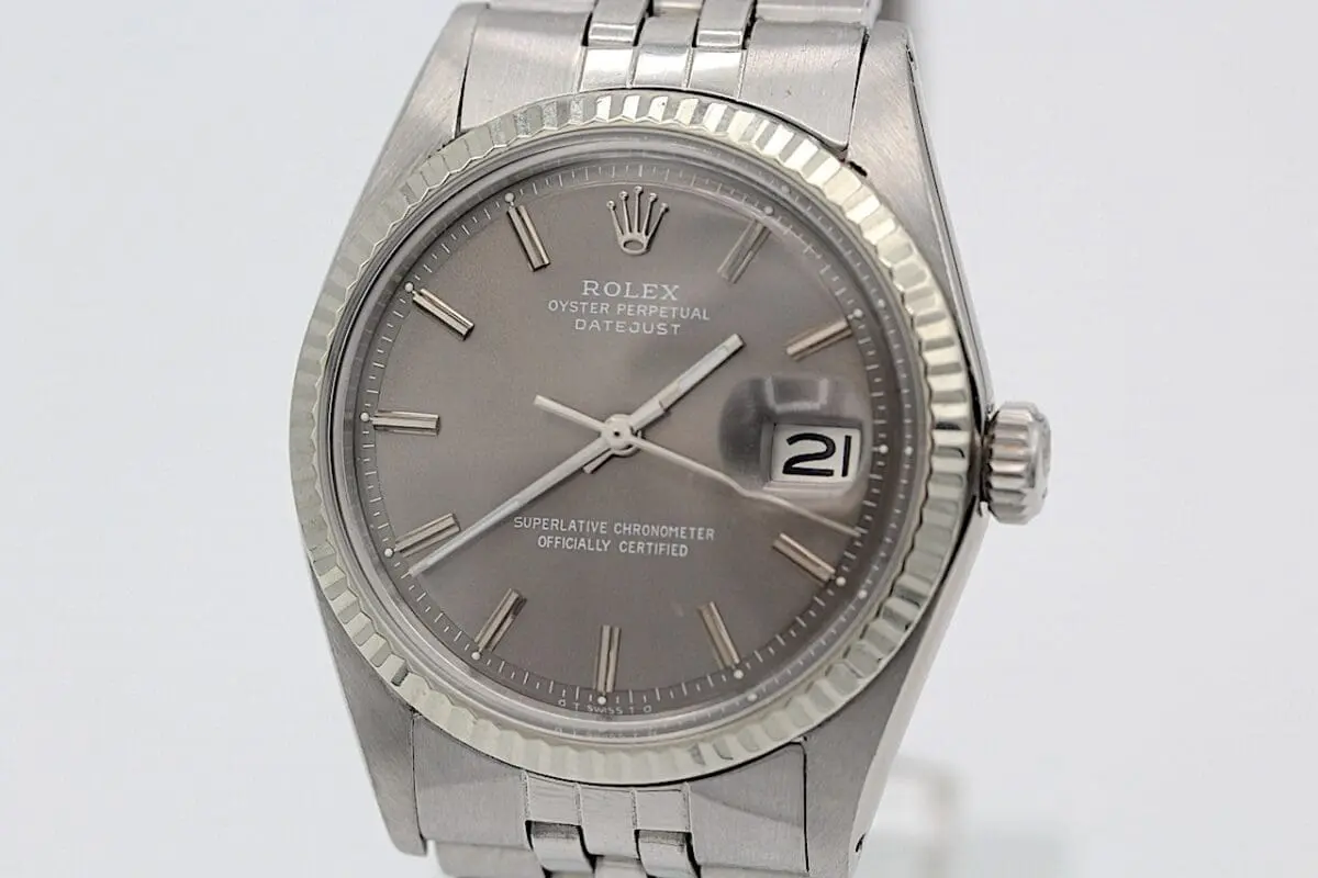 Rolex Datejust Ref.: 1601 Stahl - 1973 - Graues ZB - Full Set -