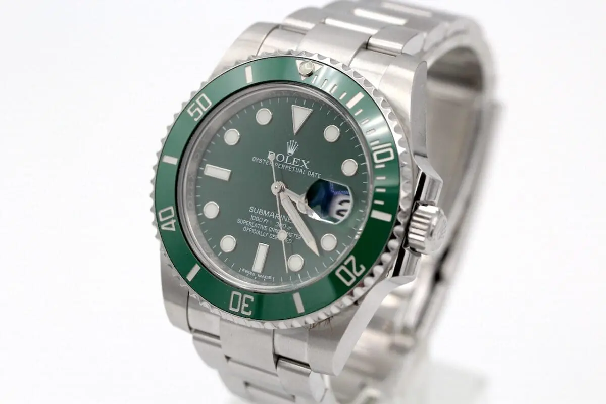 Rolex Submariner Ref.: 116610LV "HULK" / v. 2016 / Full Set / LC100
