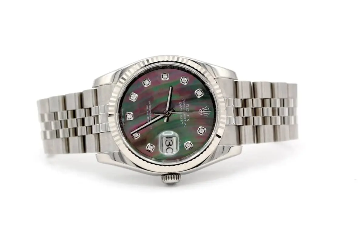 Rolex Datejust Ref.: 116234 / MOP Tahiti Diamant Zifferblatt / 2012 / B+P /