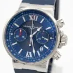 Ulysse Nardin Marine Chronograph Ref.: 353-66 Orig. certificate + booklets