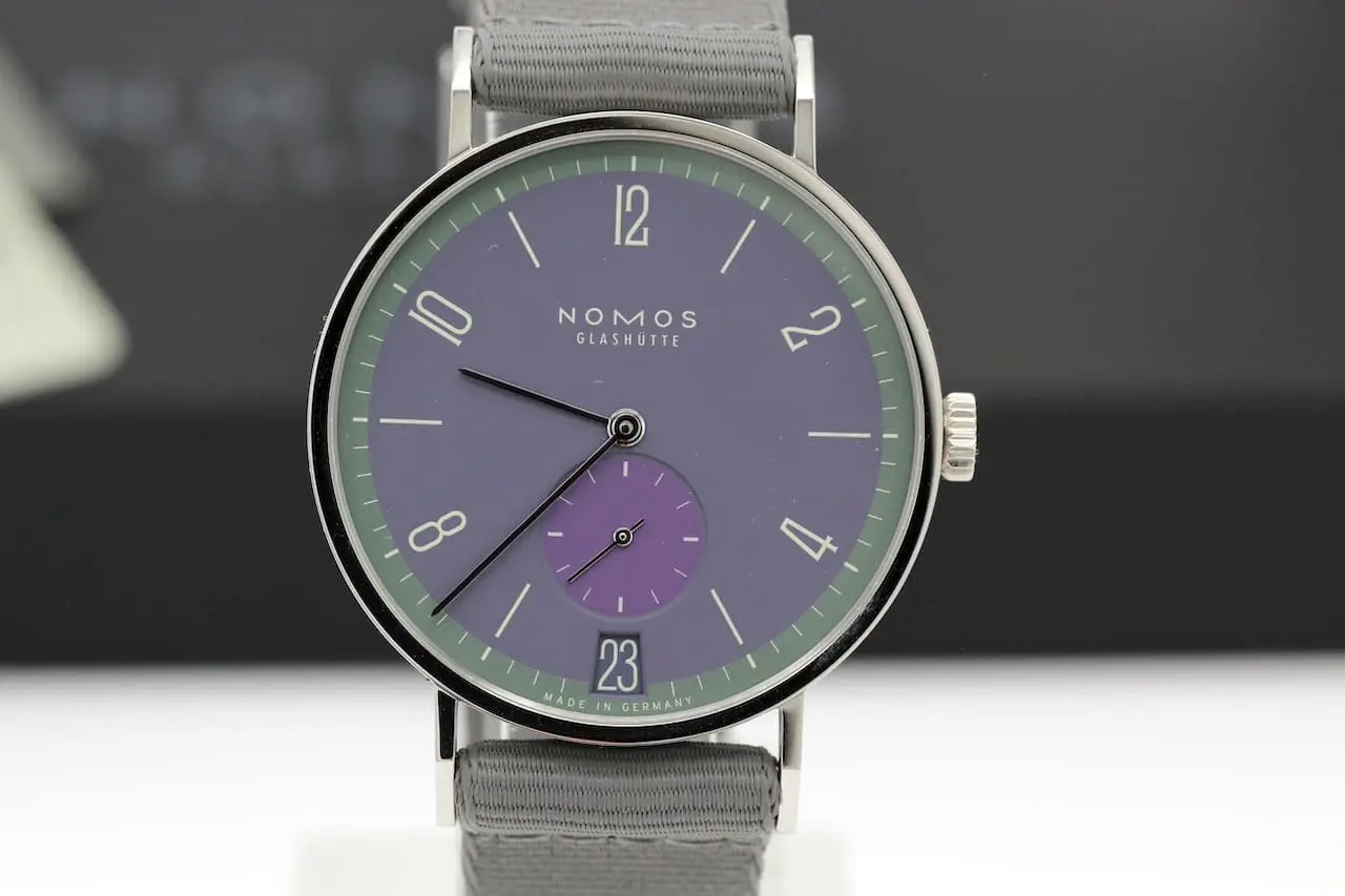NOMOS Tangente Date Mauve Green - Limited 175th Anniversary Edition