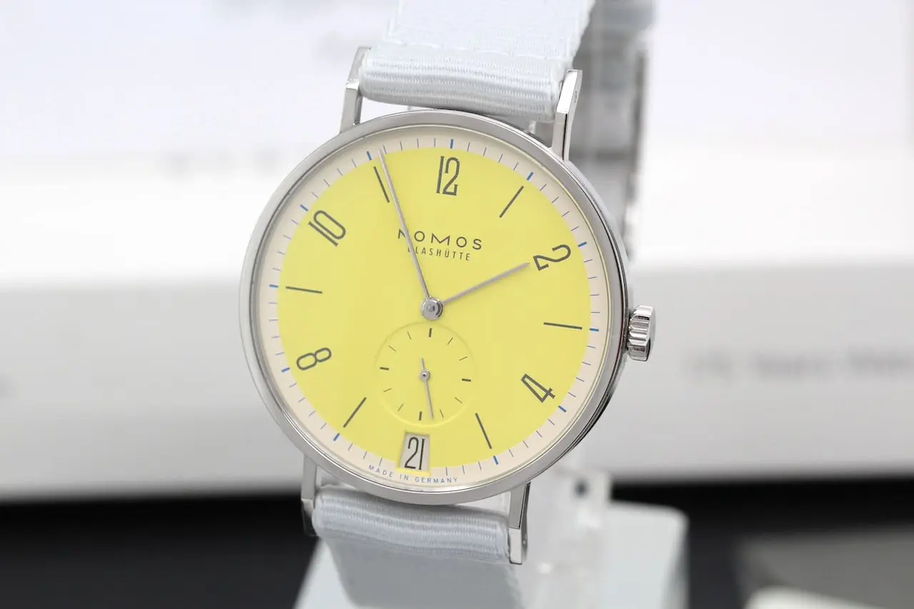 NOMOS Glashütte Tagete Date Kanari Limited Edition