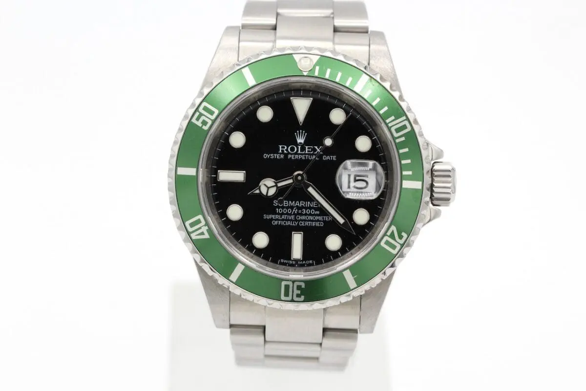 Rolex Submariner Ref.: 16610LV "Kermit" - 2010 - Box und Papiere -