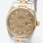 Rolex Datejust Ref.: 16013 - Houndstooth Dial - Box + Papers - Service