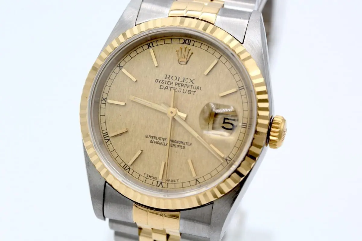 Rolex Datejust Ref.: 16233 - v. 1989 - Full Set - Revision - Linen Dial -