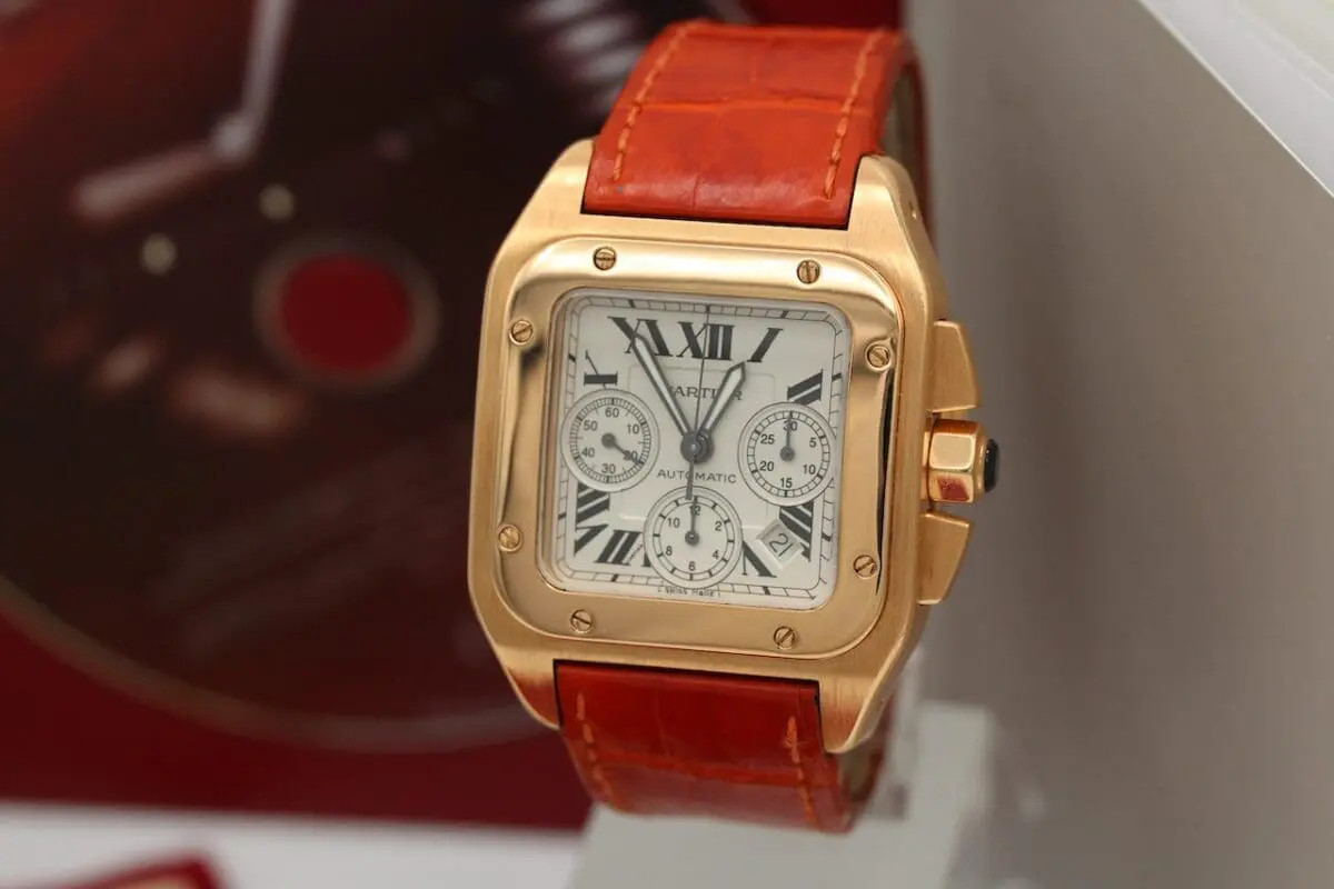 Cartier Santos XL Rosegold Chronograph 44 mm x 51 mm Ref.: 2935