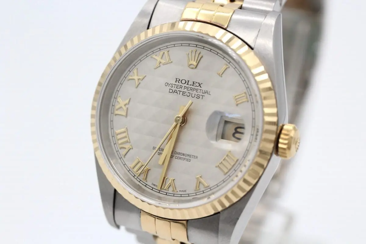 Rolex Datejust 16233 I Seltenes Pyramid Dial I Full Set I LC100