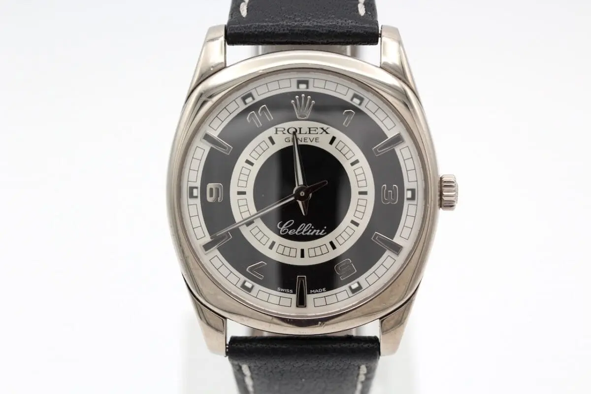 Seltene Rolex Cellini Danaos begehrte Weißgold Edition