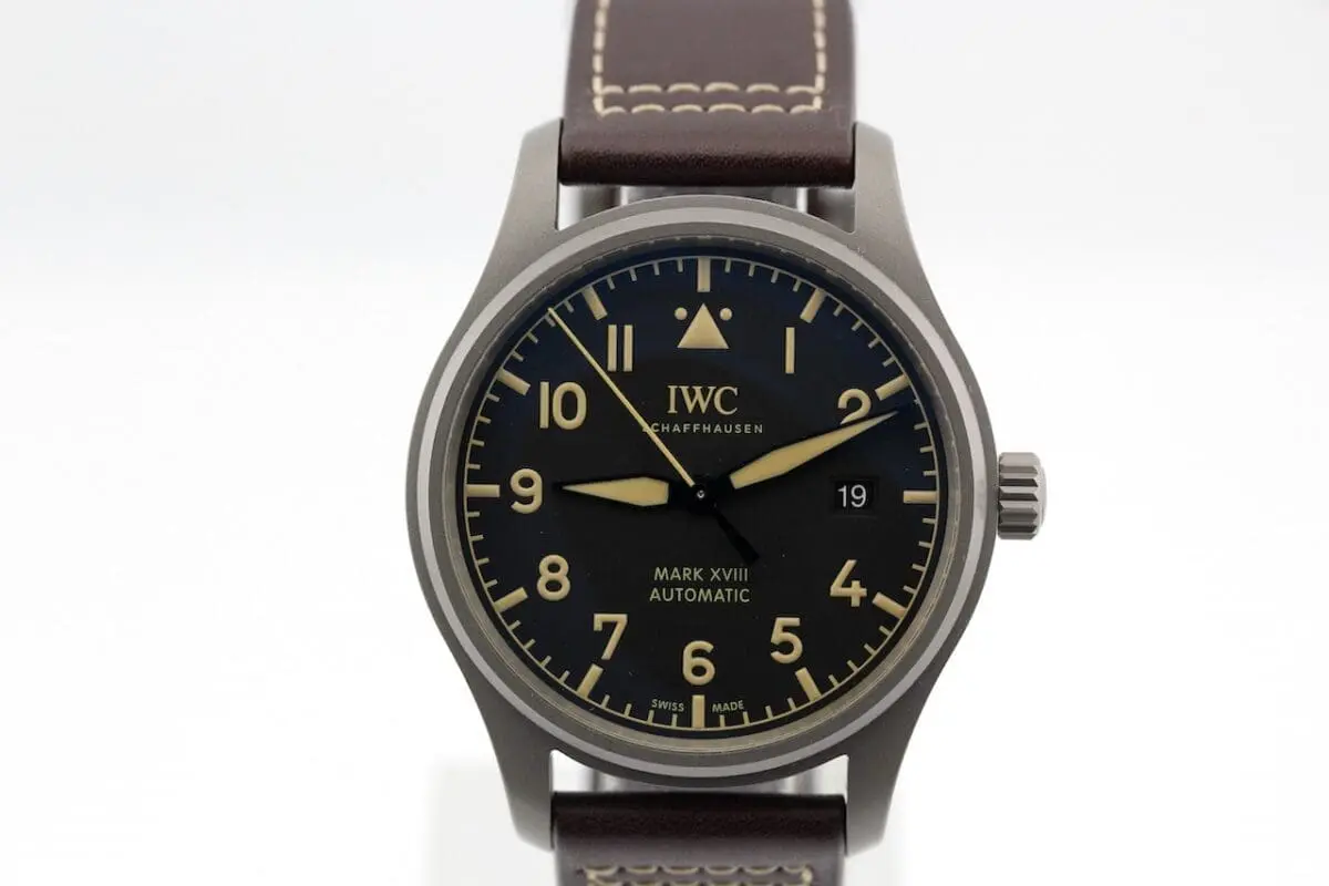 IWC Fliegeruhr Mark XVIII Titan NOS 2019 Ausstellungstück