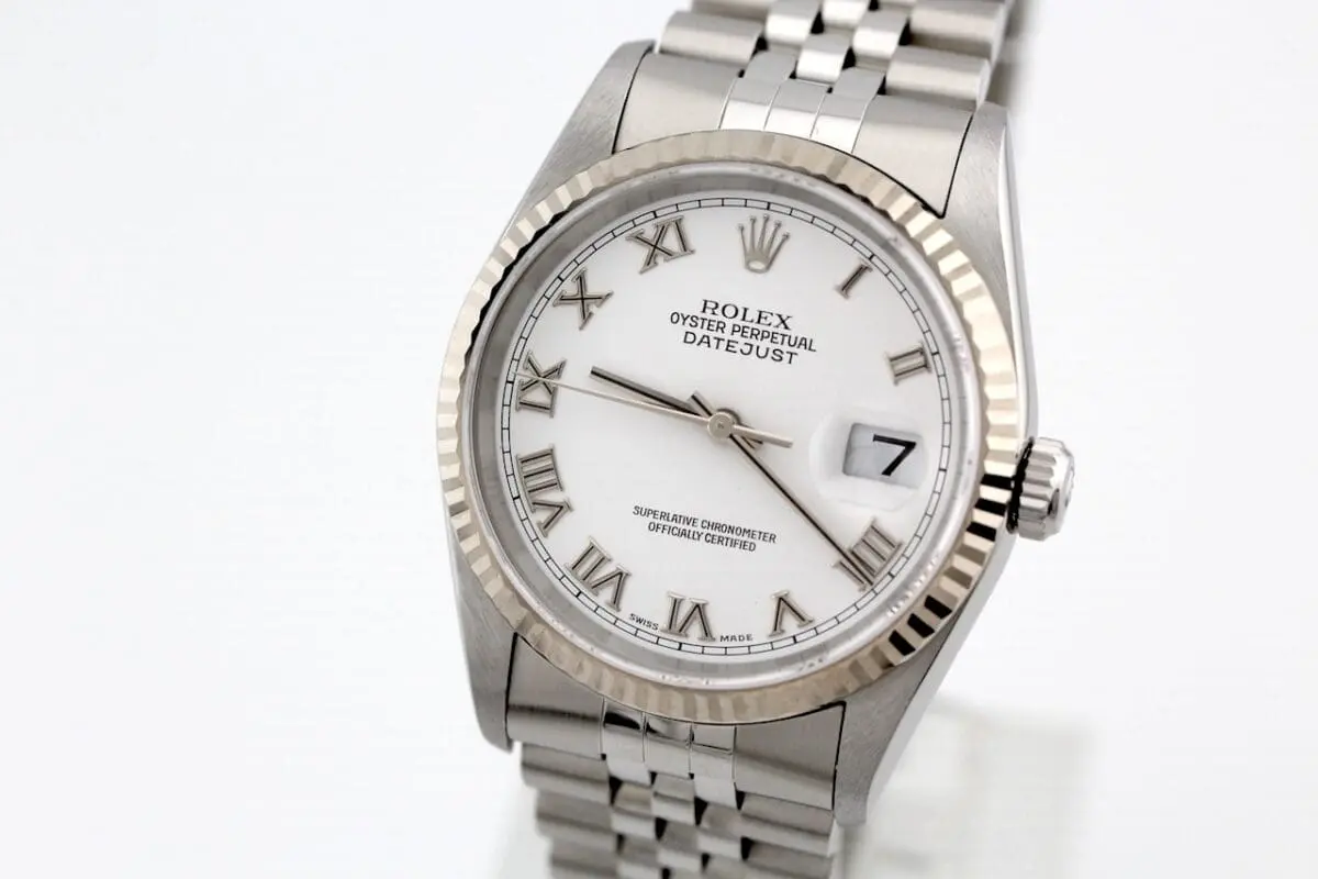 Elegante Rolex Datejust Ref.: 16234 Full Set 1999 No Holes