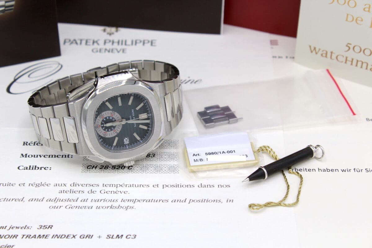 Patek Philippe Nautilus Chronograph von 2012 Full + Patek Service
