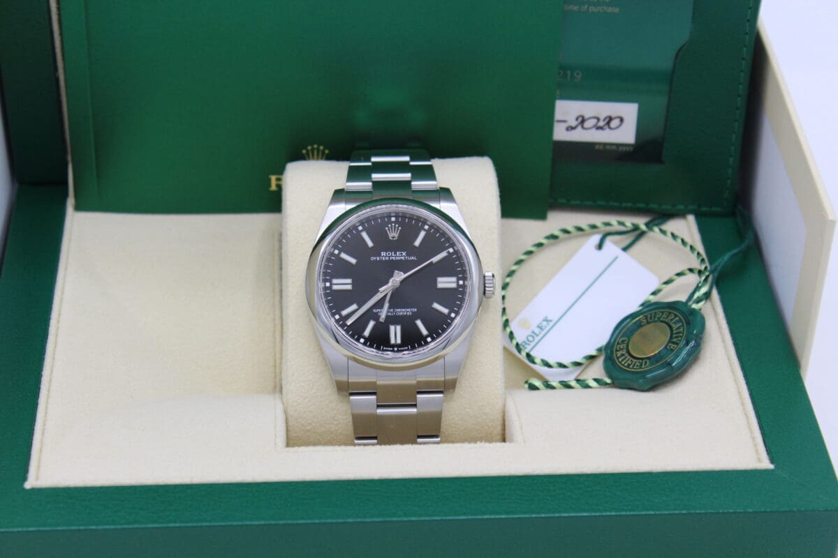 Rolex Oyster Perpetual Ref.: 124300 NEU von 10/2020 / EU  16% Mwst. ausweisbar