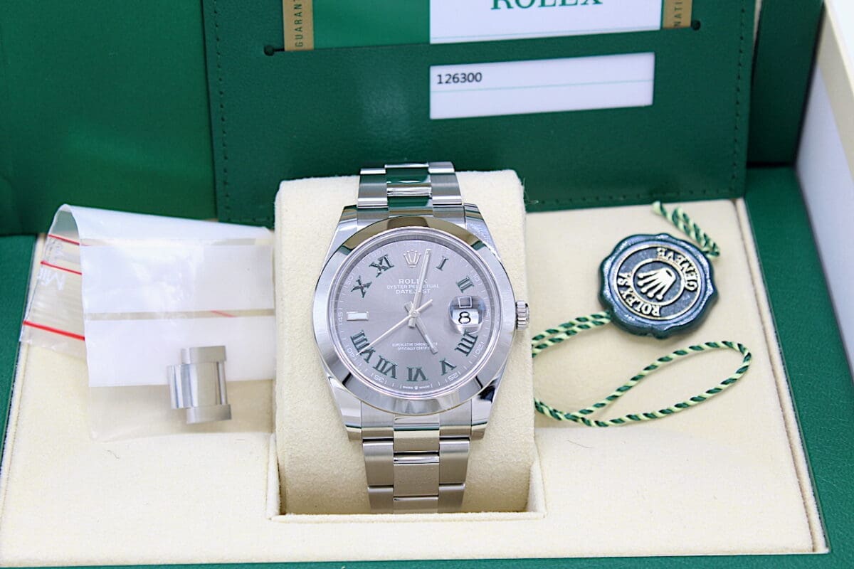 Rolex Datejust Ref.: 126300 Wimbledon Dial / 2020 LC100