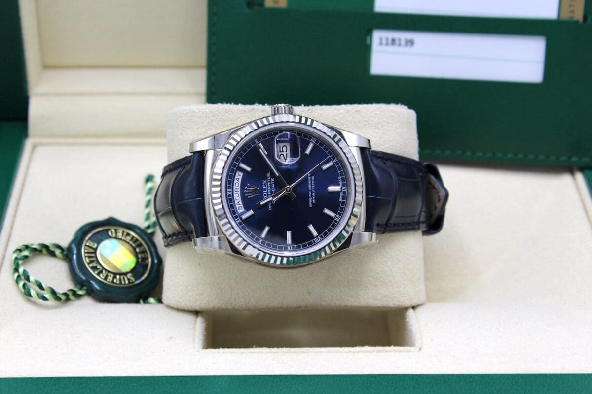 Rolex Day-Date Ref.: 118139 WG ungetragen Full Set