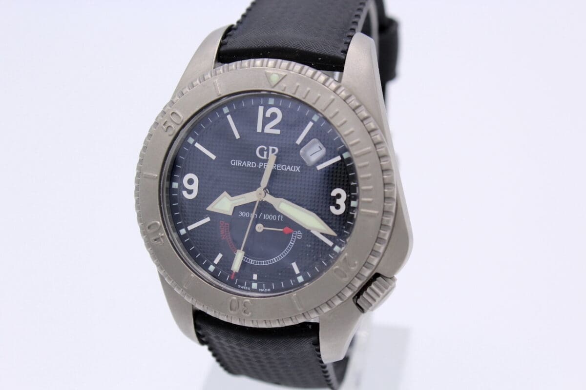 Girard Perregaux Sea Hawk II Diver Watch Ref.: 4990 / Black Dial / Top Condition