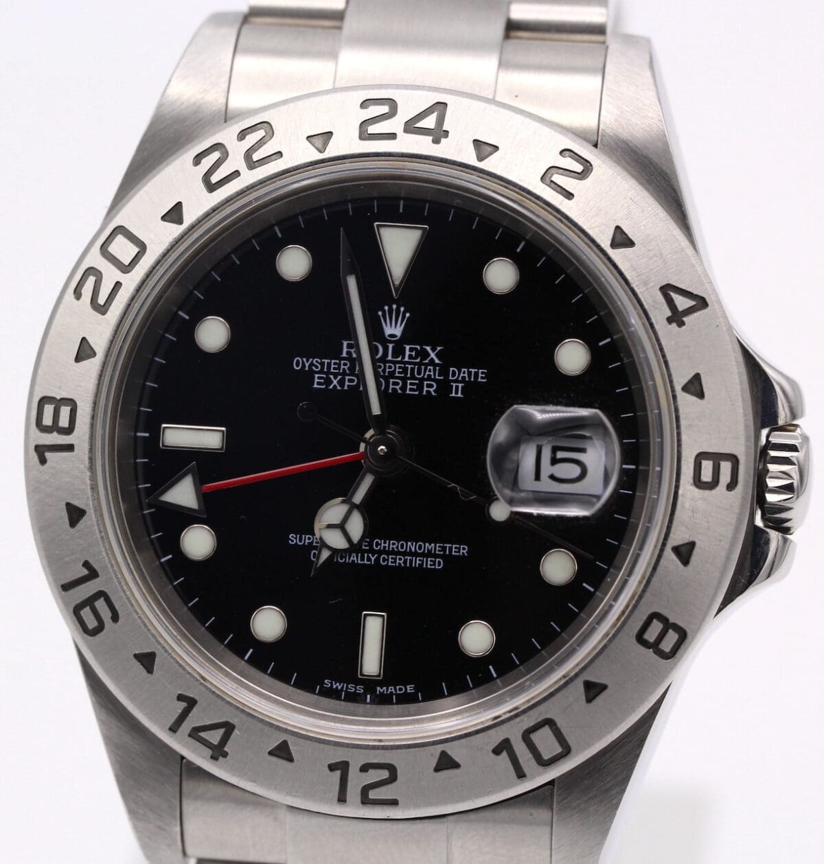 Rolex Explorer II Ref.: 16570 / F-Serie v. 2004 / no holes / B & P