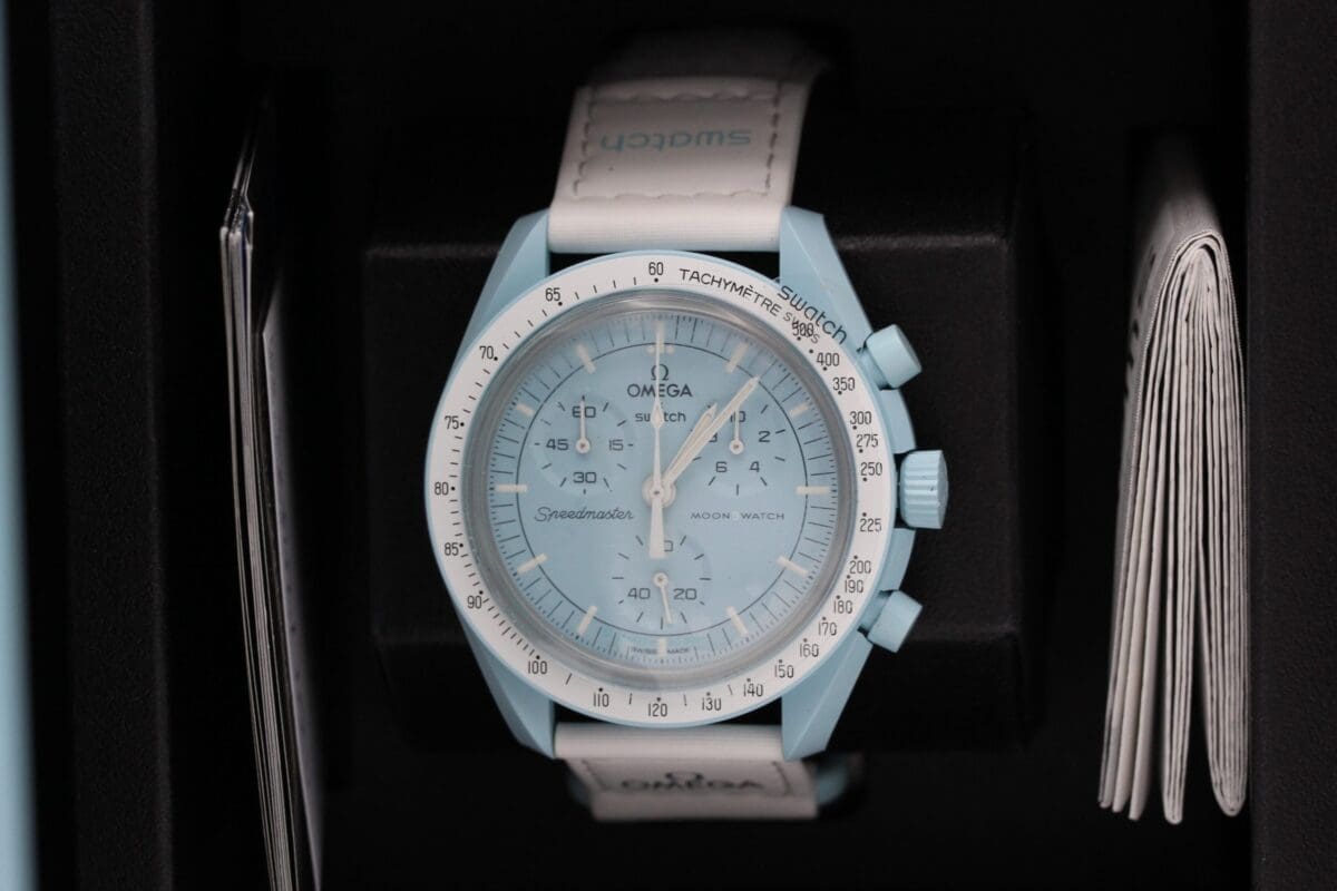 Omega Swatch Mission to Uranus / NEU / mit Rechnung / deutsche Uhr