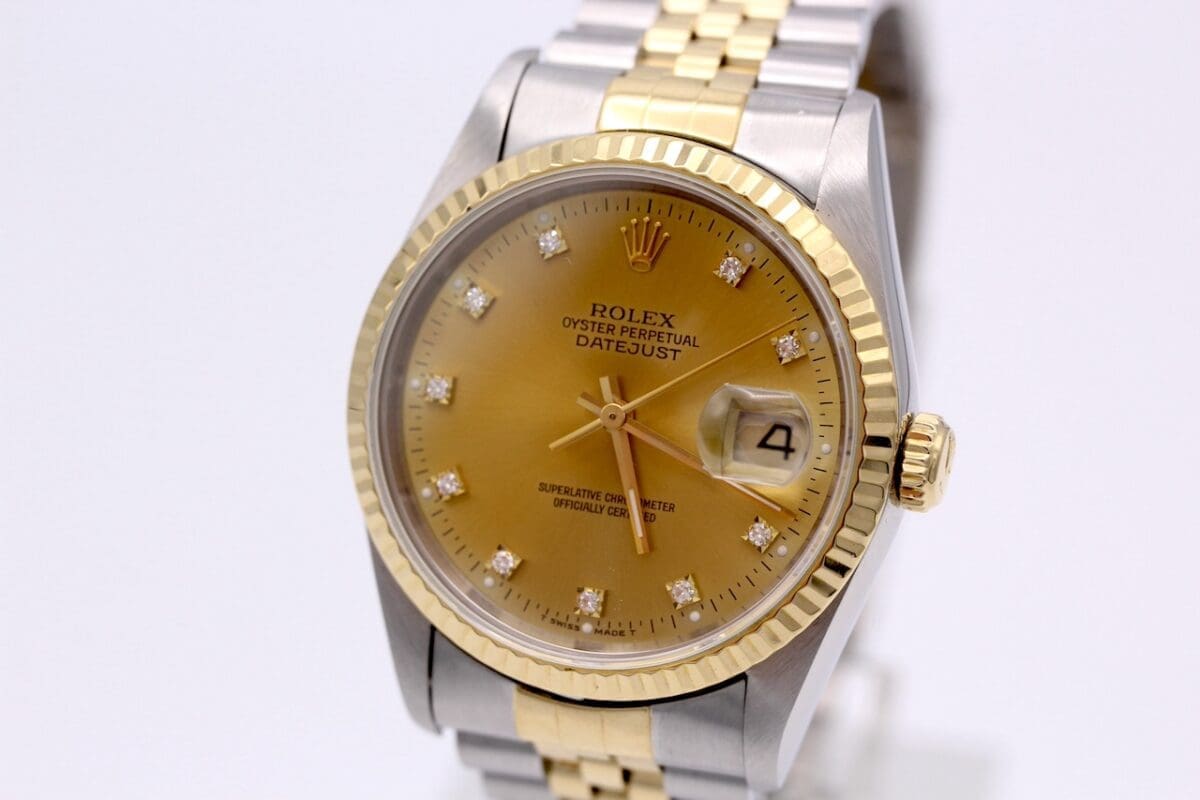 Rolex Datejust Ref.: 16233 - 1995 -LC100 - Diamond Dial - Full Set -