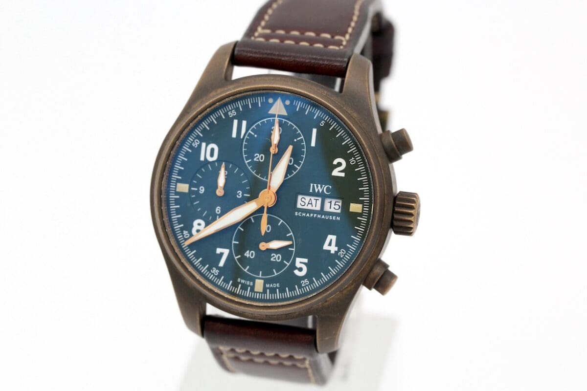 IWC Fliegeruhr Spitfire Chronograph Ref. IW387902 v. 2020 Box und Papiere