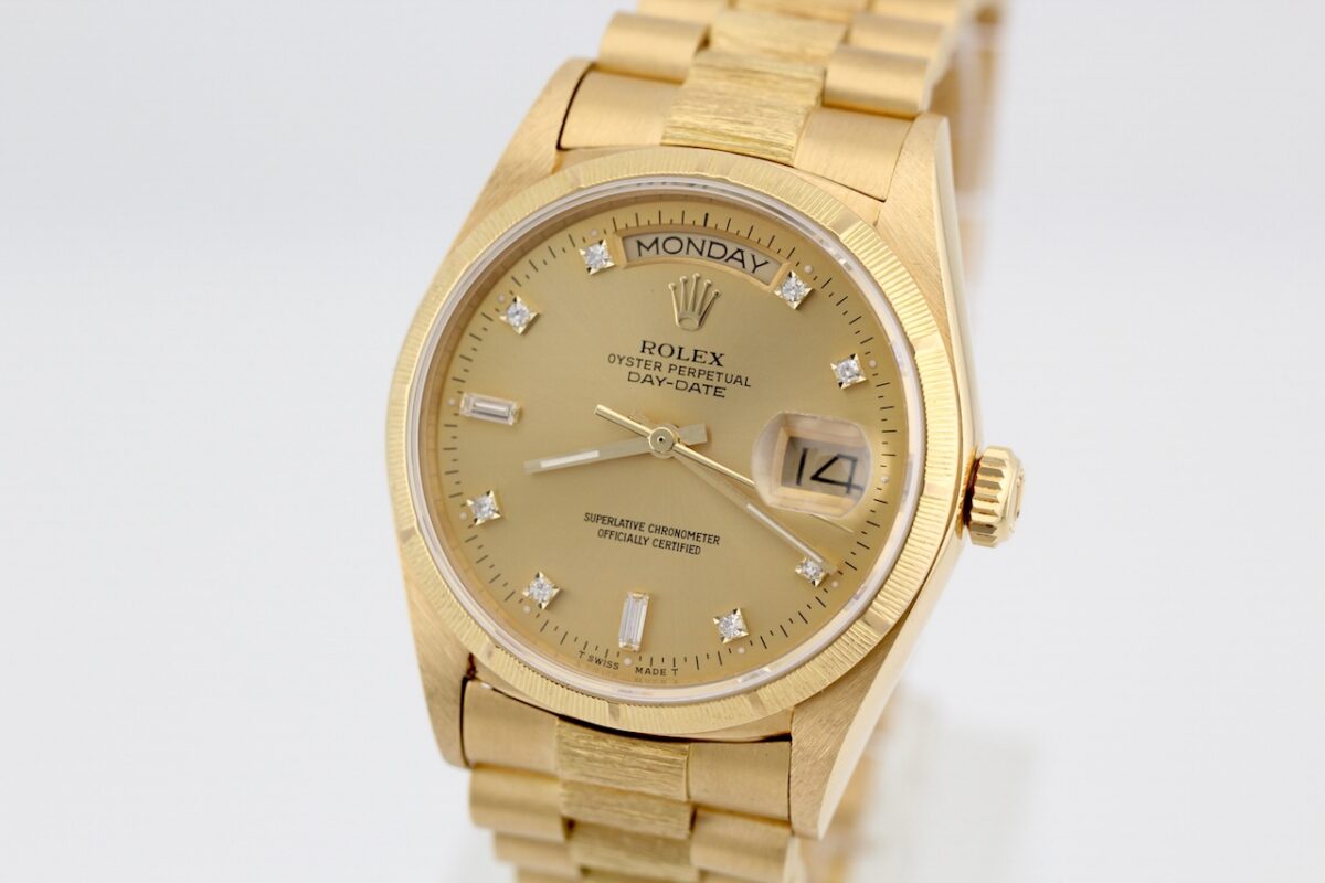 Rolex Day-Date 18078 "Borke" Diamond Dial – Full Set 1986