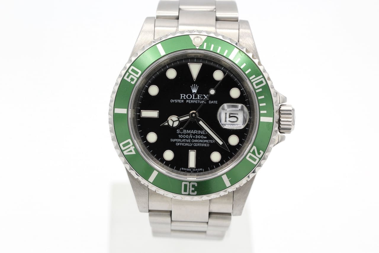 Rolex Submariner Ref.: 16610LV "Kermit" - 2010 - Box and papers -